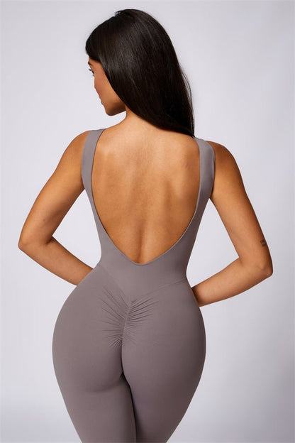 Gymfit U - shape Flare Jumpsuit - Gymfit