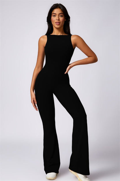 Gymfit U - shape Flare Jumpsuit - Gymfit