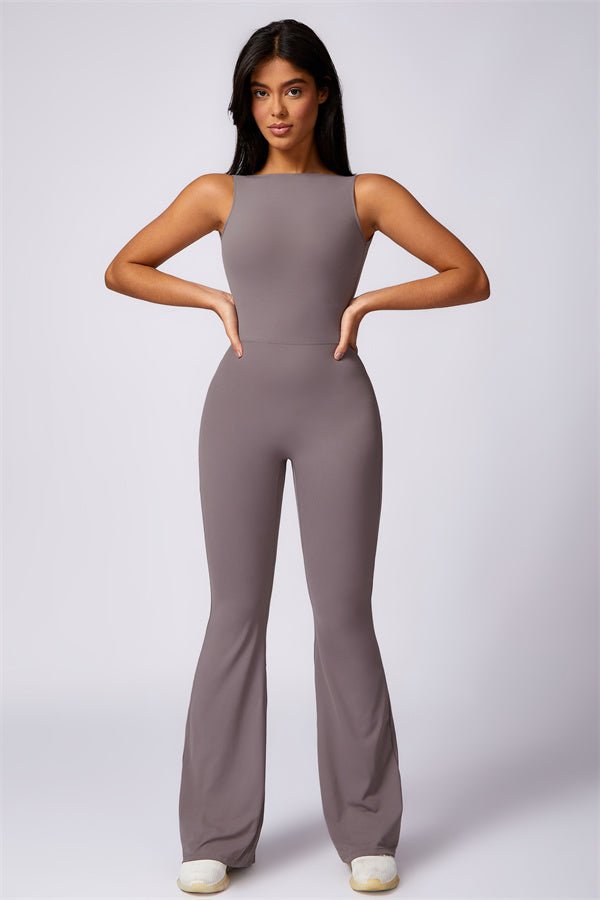 Gymfit U - shape Flare Jumpsuit - Gymfit