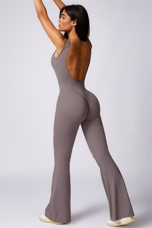 Gymfit U - shape Flare Jumpsuit - Gymfit