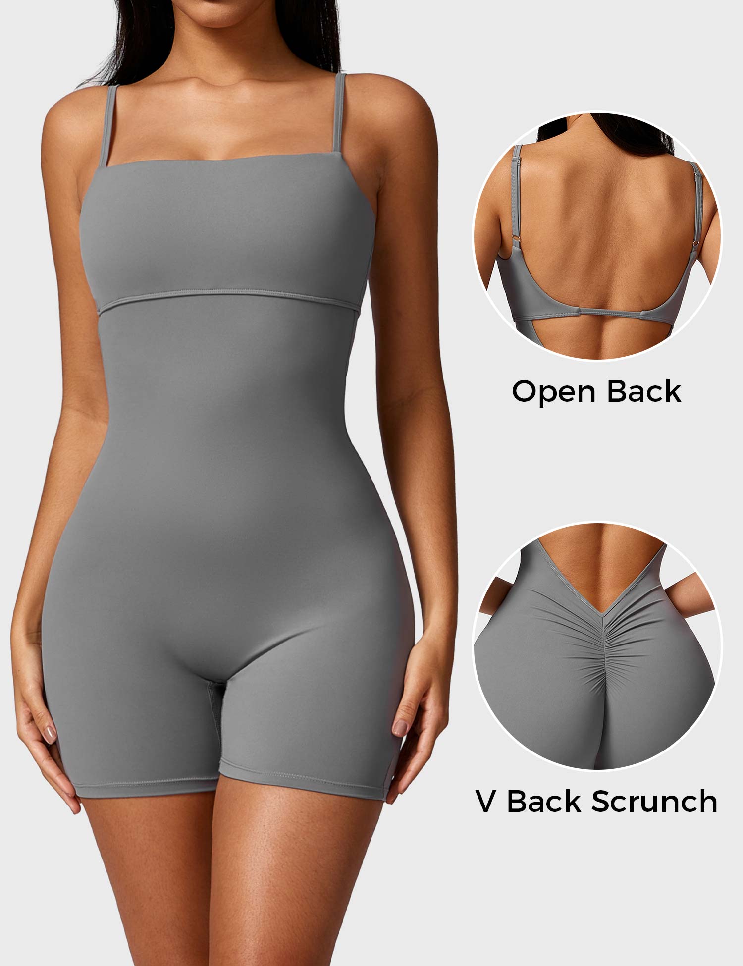 Gymfit V - Back Scrunch Jumpsuit - Gymfit