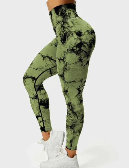 Gymfit Farbenfrohe Leggings Grün