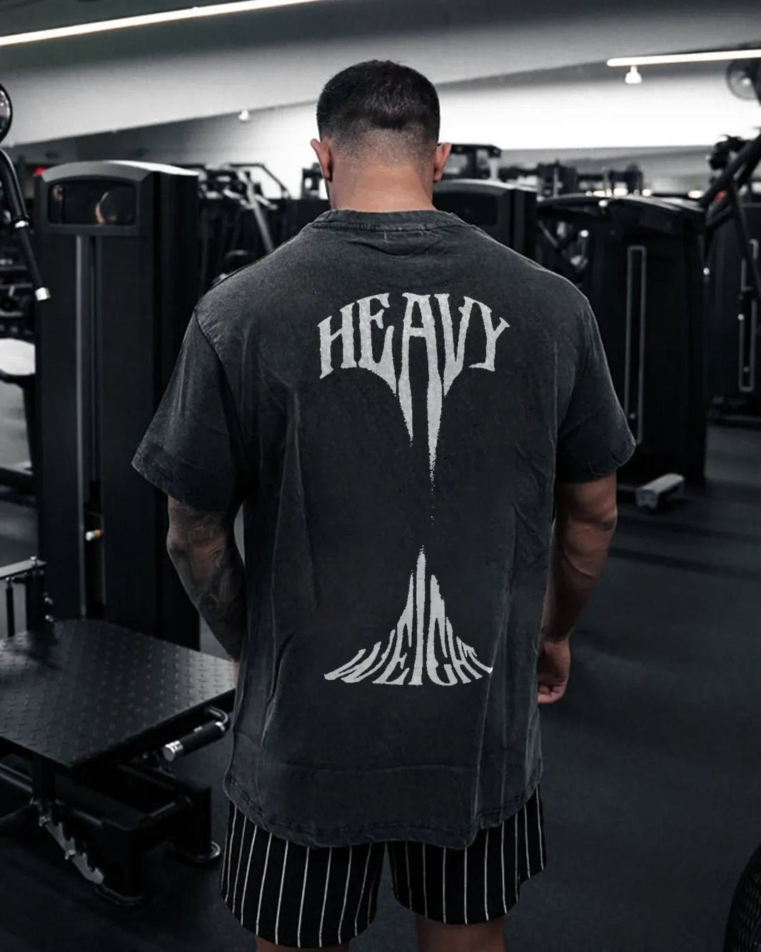 HEAVY WEIGHT MEN'S WASHED T - SHIRT - Gymfit