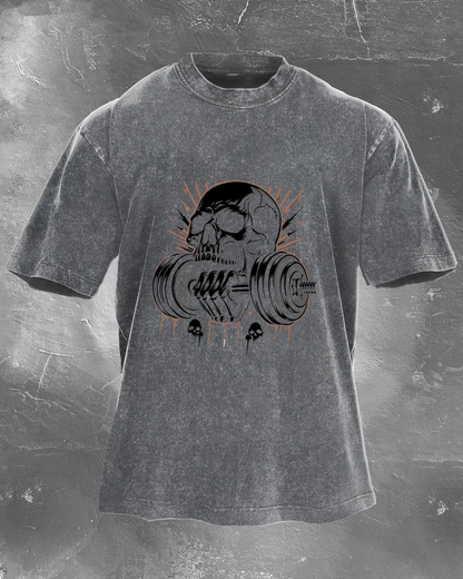 LIFTING SKULL WASHED T-SHIRT