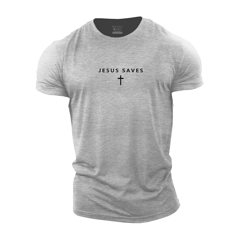 Jesus Saves T-Shirt - Gymfit