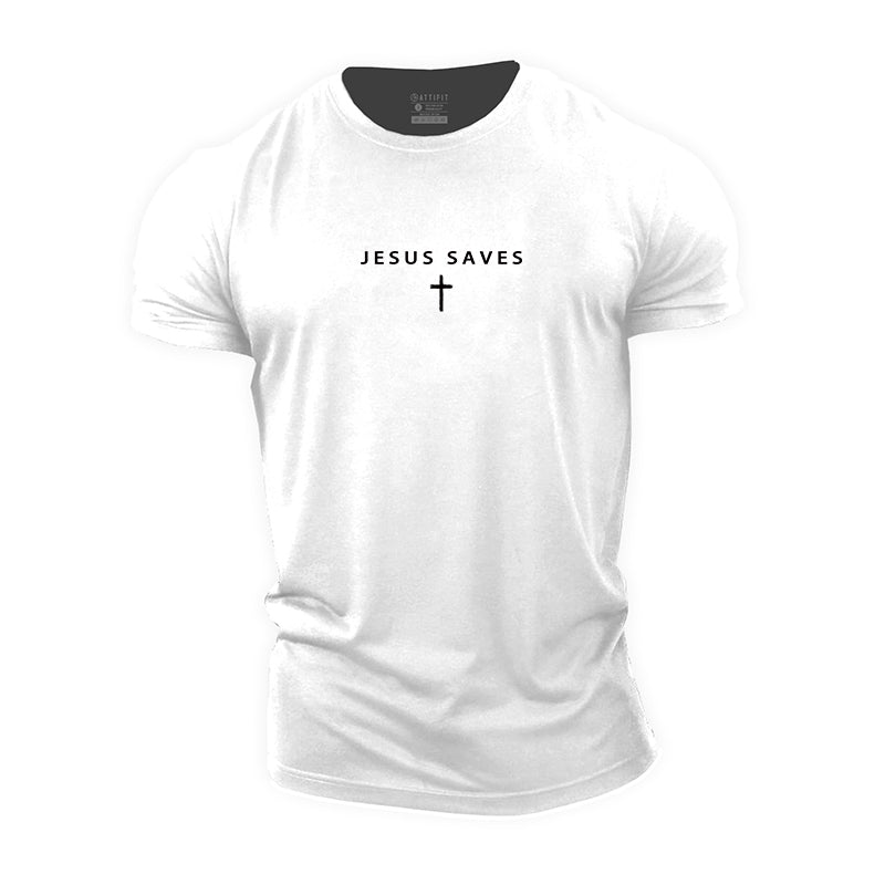 Jesus Saves T-Shirt - Gymfit