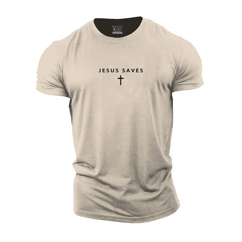 Jesus Saves T-Shirt - Gymfit