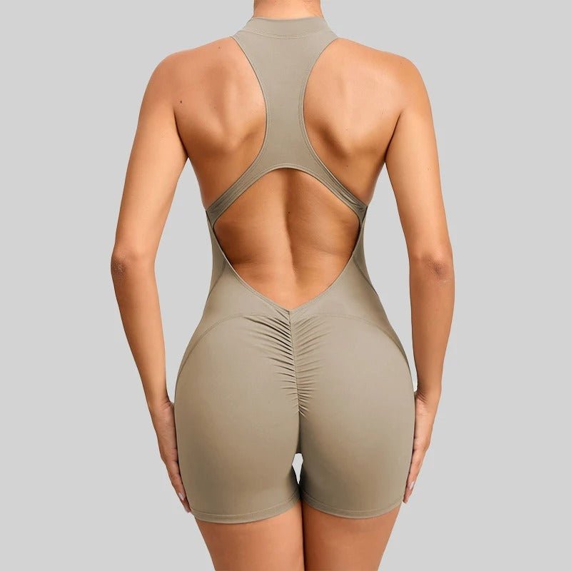 Jumpsuit Short med Zip - Gymfit