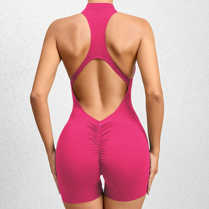 Jumpsuit Short med Zip - Gymfit