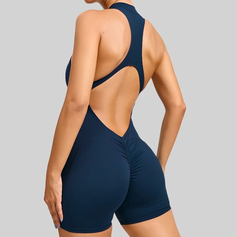 Jumpsuit Short med Zip - Gymfit