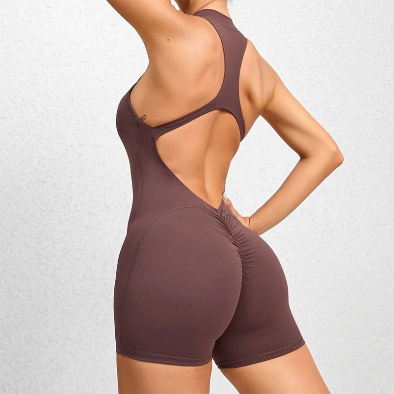 Jumpsuit Short med Zip - Gymfit