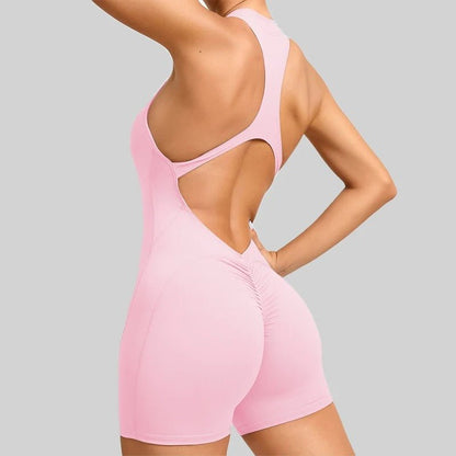 Jumpsuit Short med Zip - Gymfit