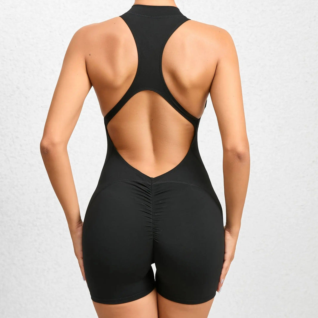 Jumpsuit Short med Zip - Gymfit