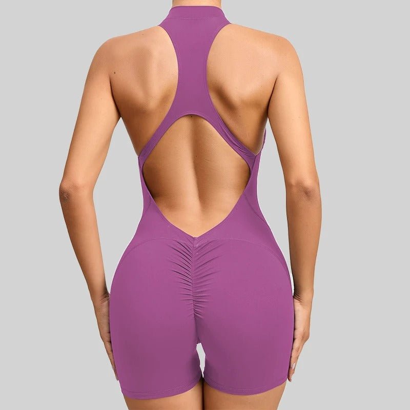 Jumpsuit Short med Zip - Gymfit