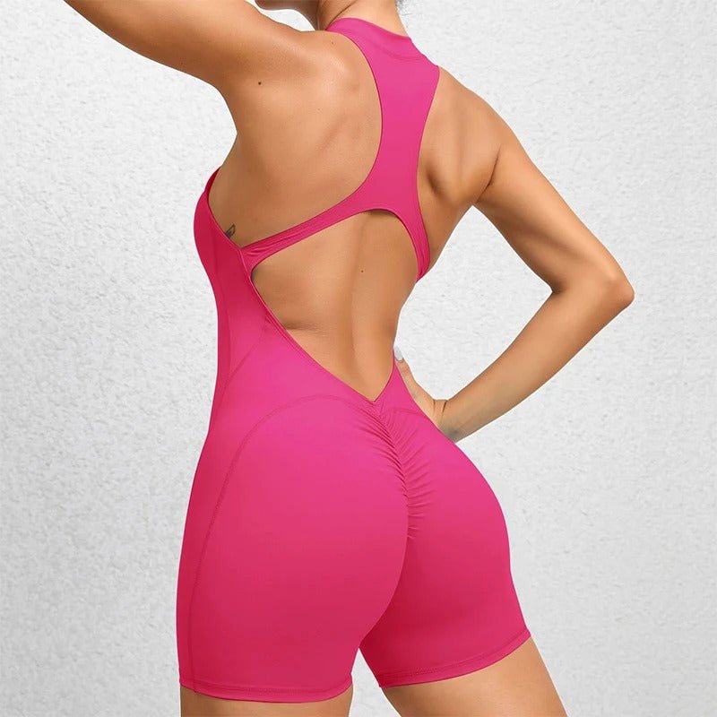 Jumpsuit Short med Zip - Gymfit