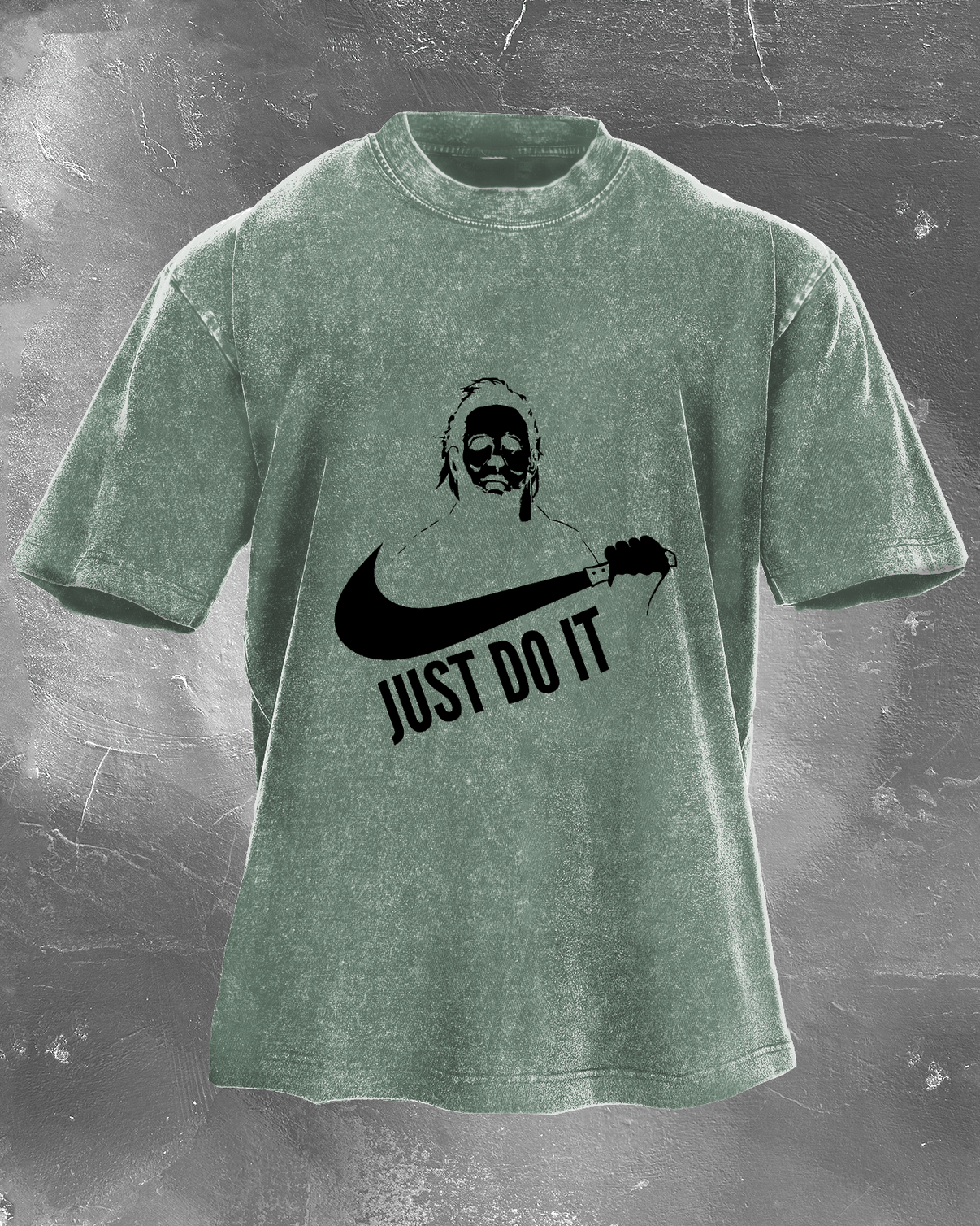 Just do it Men's washed T-shirt - Gymfit