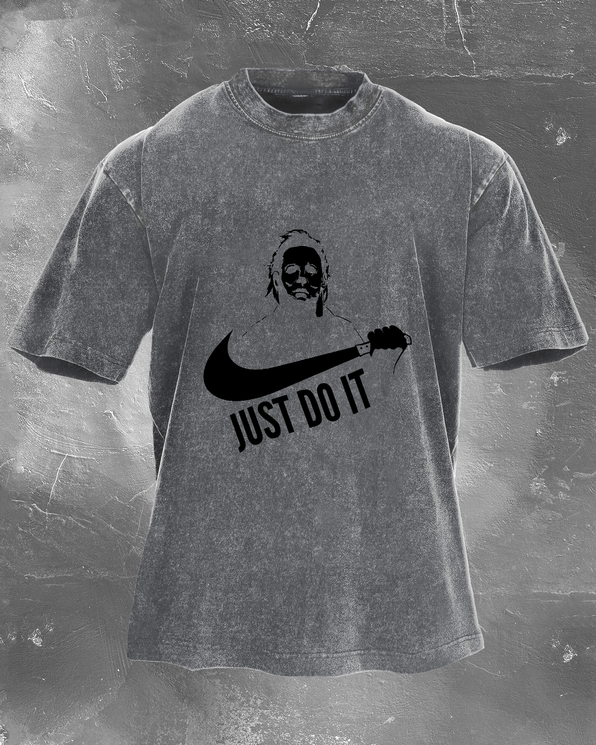 Just do it Men's washed T-shirt - Gymfit