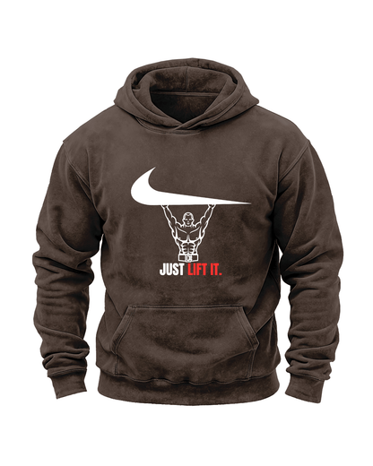 JUST LIFT IT WASHED HOODIE - Gymfit