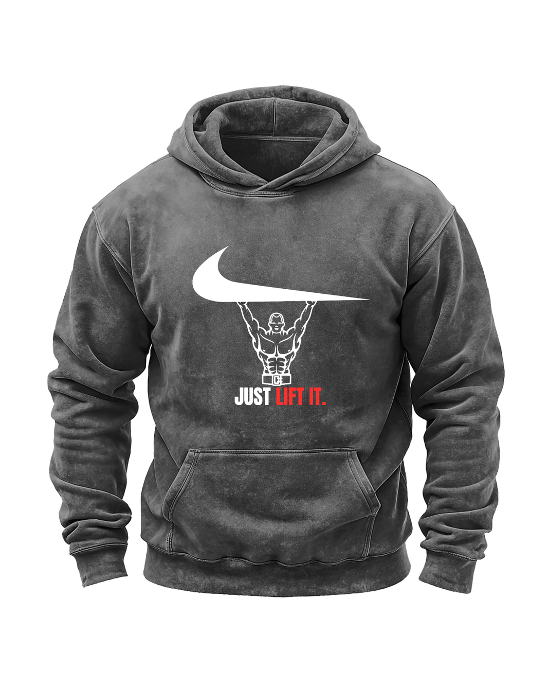 JUST LIFT IT WASHED HOODIE - Gymfit