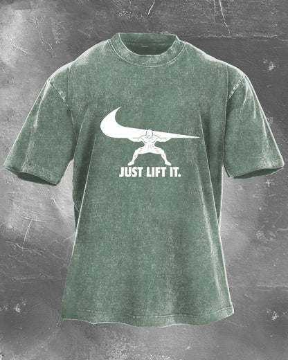 JUST LIFT IT WASHED T - SHIRT - Gymfit