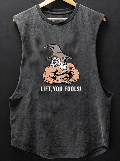 Lift You Fools Scoop Bottom Cotton Tank - Gymfit