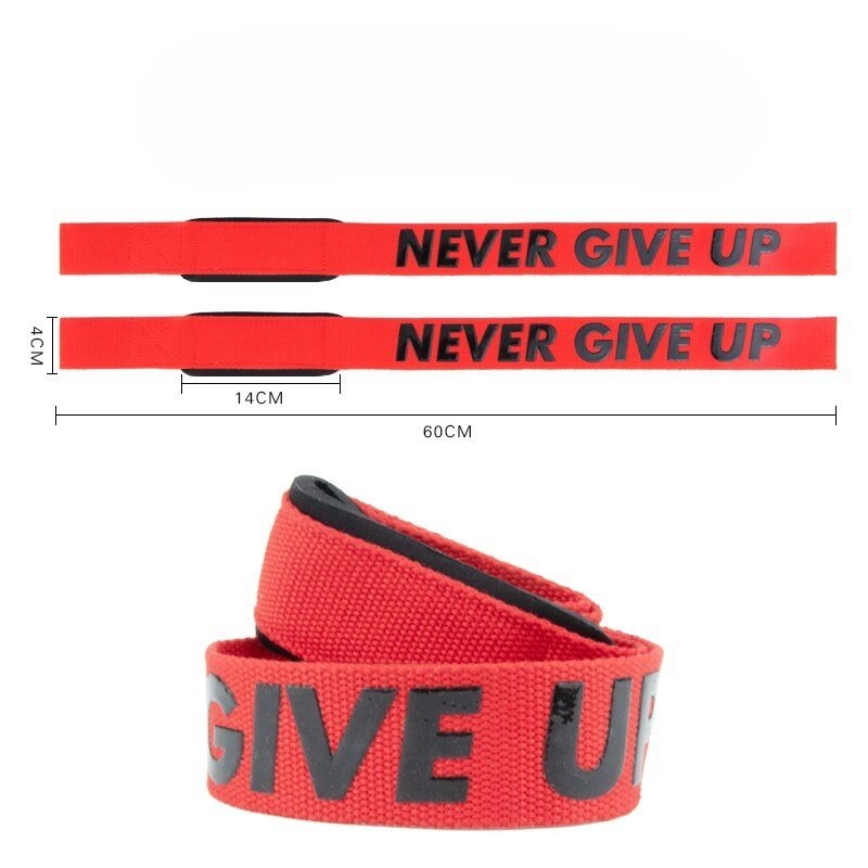 Lifting Straps - NEVER GIVE UP - Gymfit