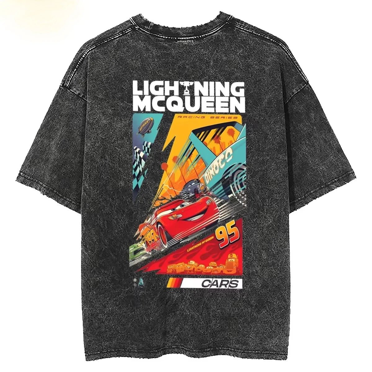 Lightning McQueen tvättad T-shirt – Gymfit