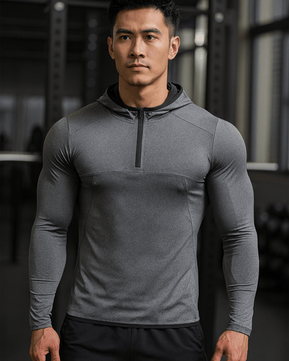 Long Sleeve Hooded Shirt - Gymfit