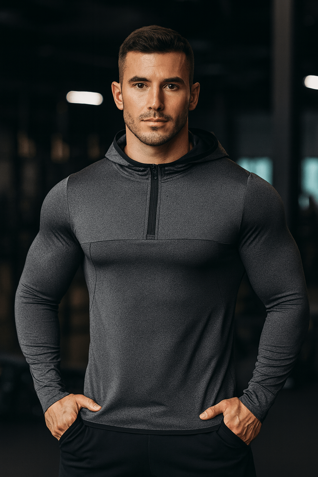 Long Sleeve Hooded Shirt - Gymfit