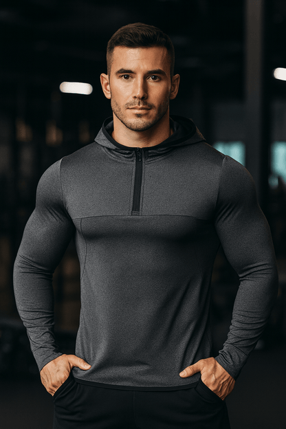 Long Sleeve Hooded Shirt - Gymfit