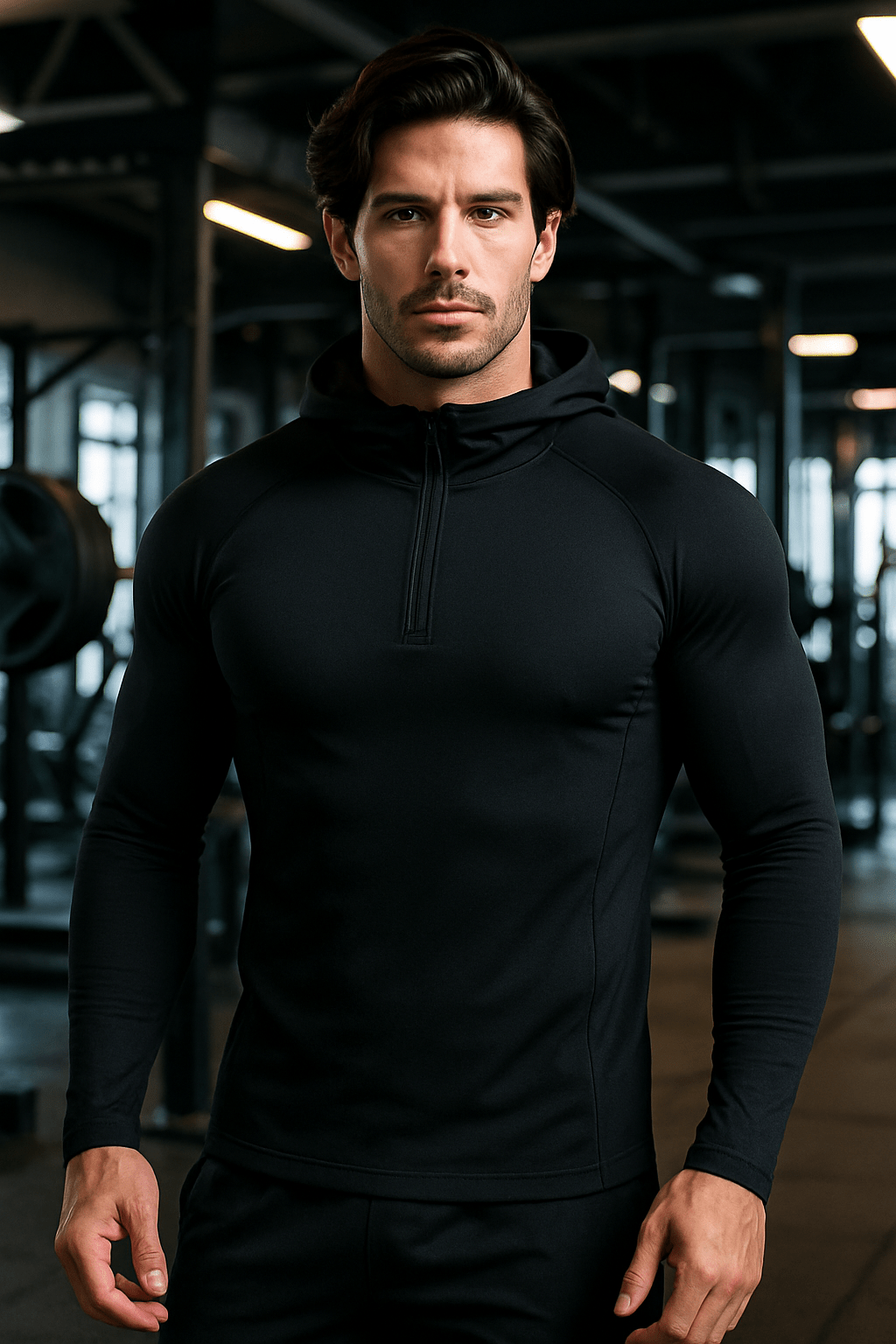 Long Sleeve Hooded Shirt - Gymfit