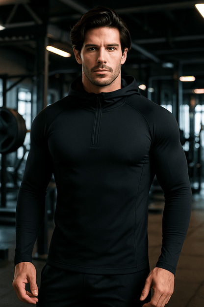 Long Sleeve Hooded Shirt - Gymfit