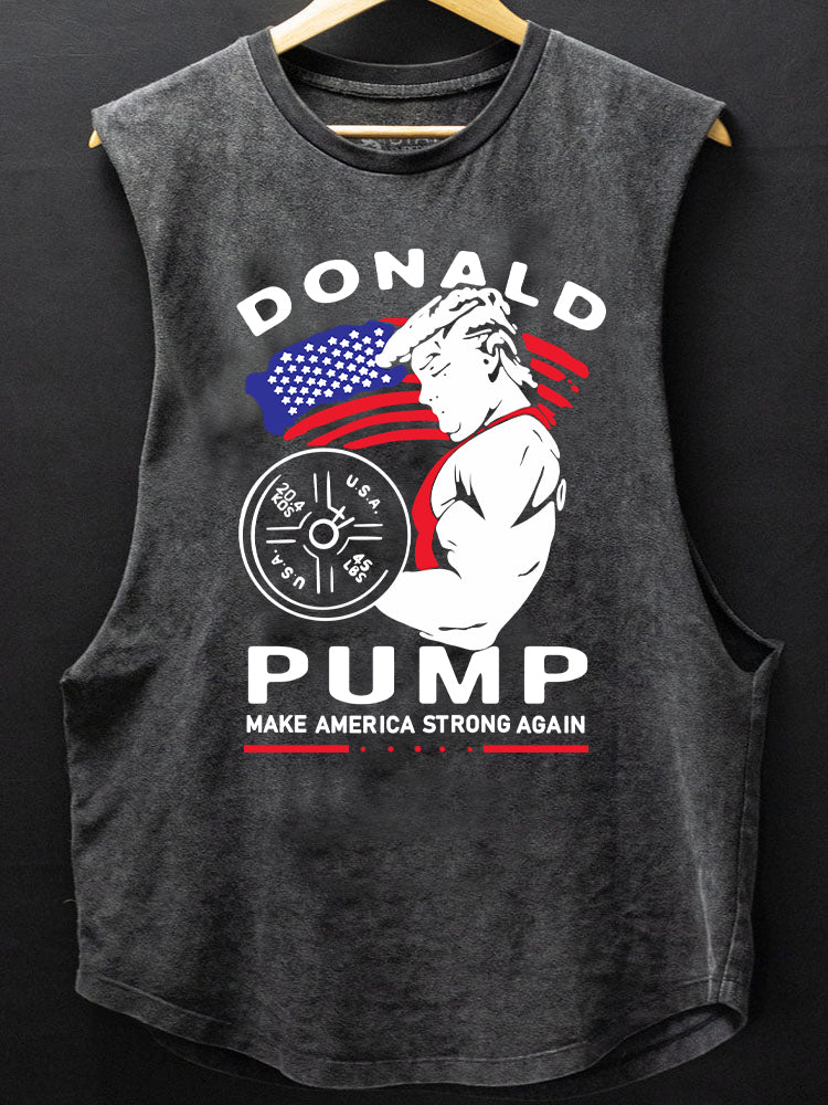 Make American Strong Again Scoop Bottom Cotton Tank - Gymfit