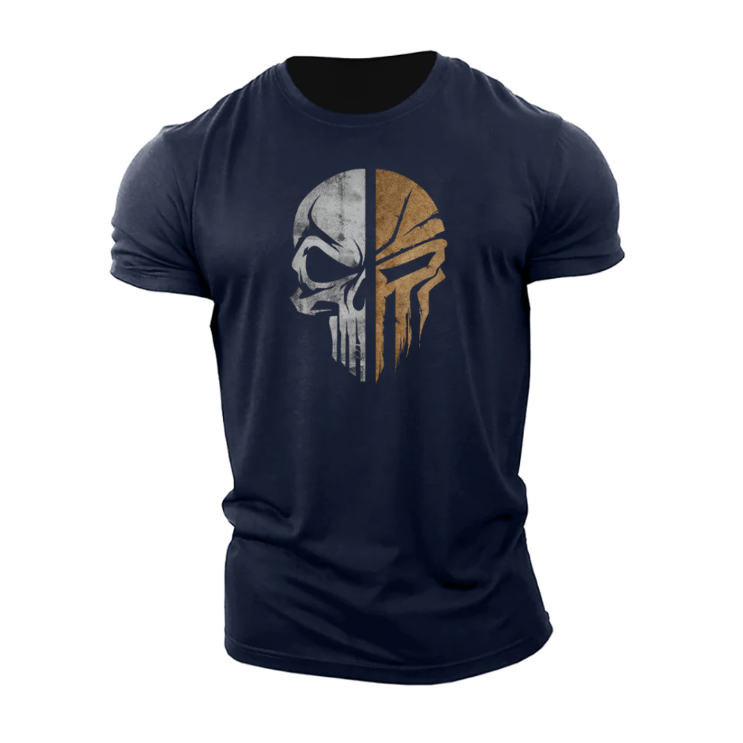 Military Brown Skull T-Shirt - Gymfit