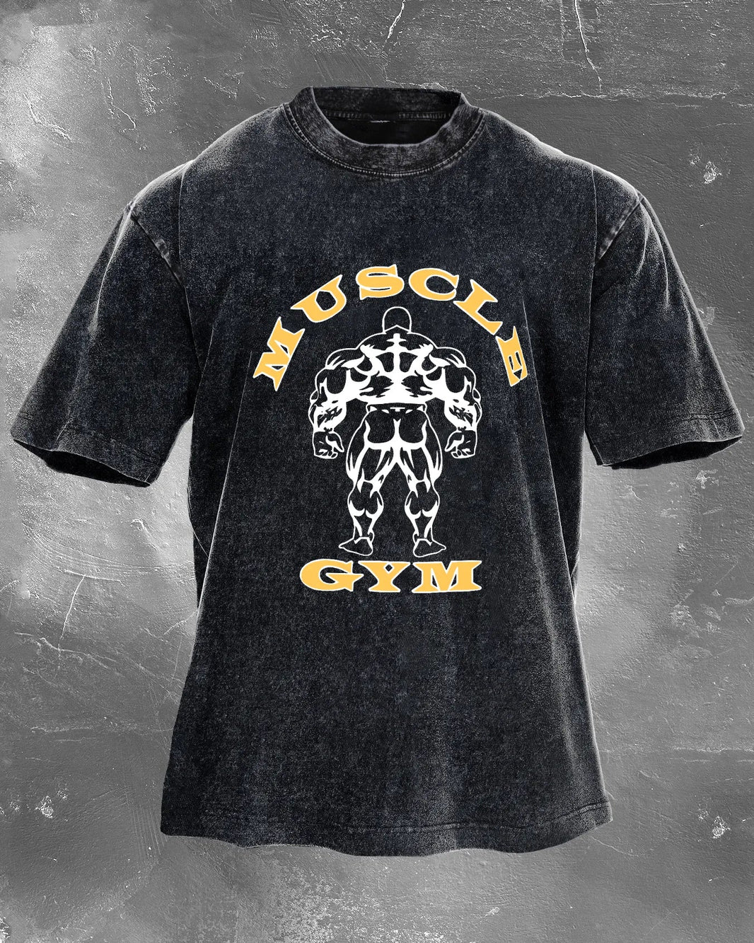 Muscle Gym Men's washed T-shirt - Gymfit