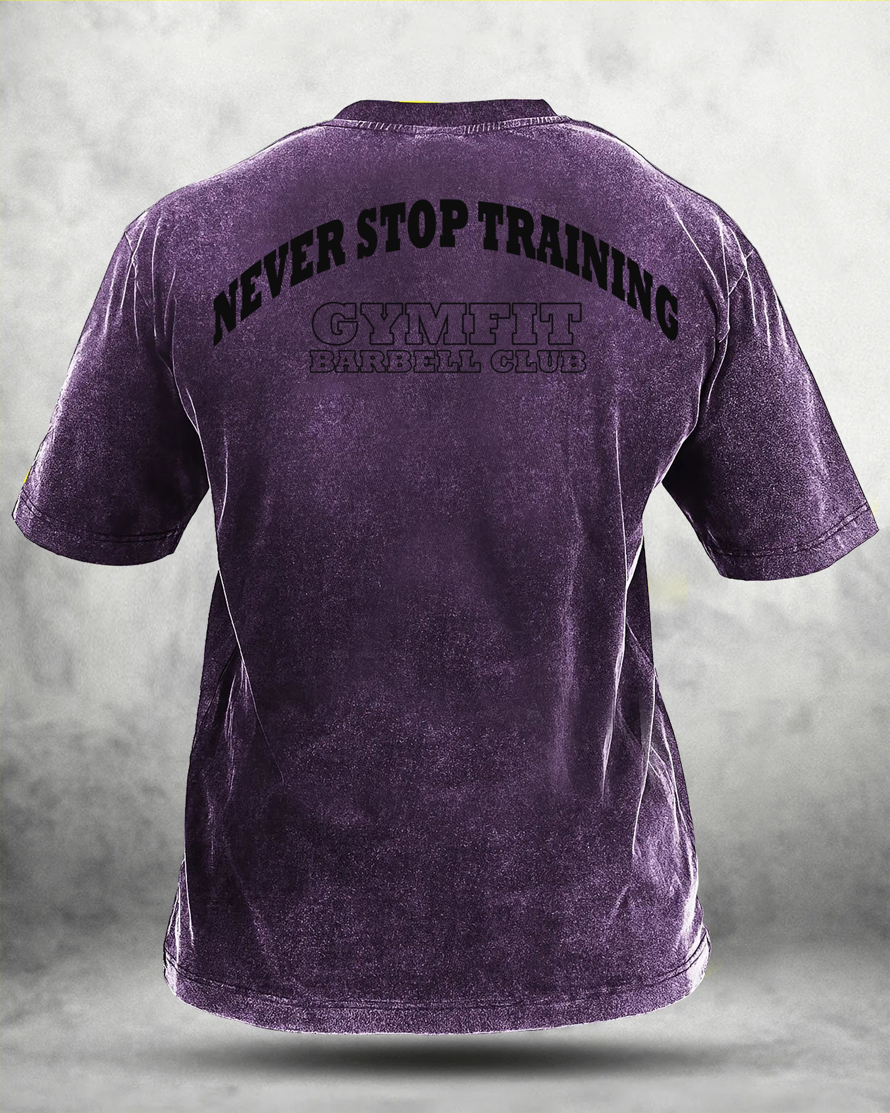 NEVER STOP TRAINING WASHED T - SHIRT - Gymfit