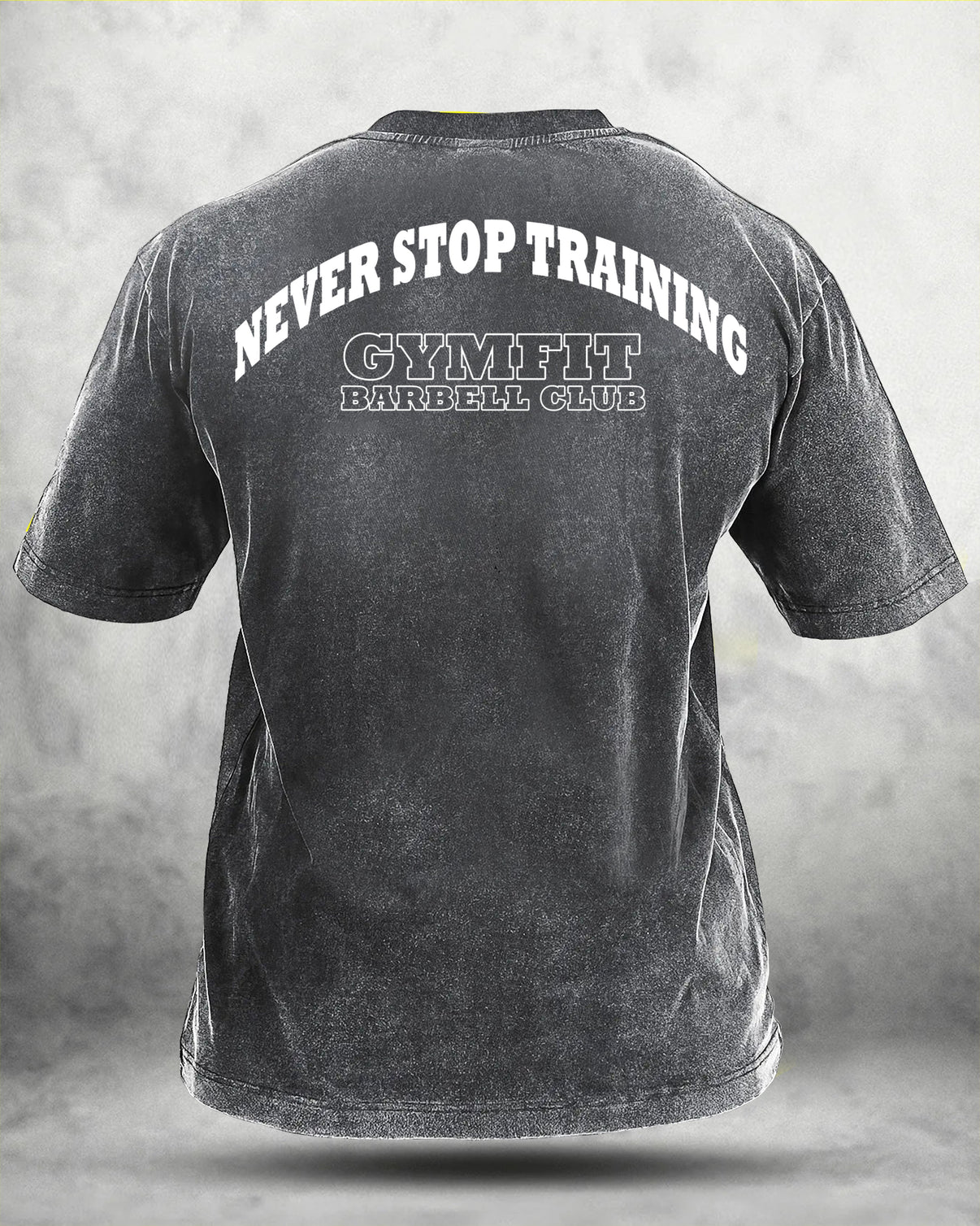 NEVER STOP TRAINING WASHED T - SHIRT - Gymfit