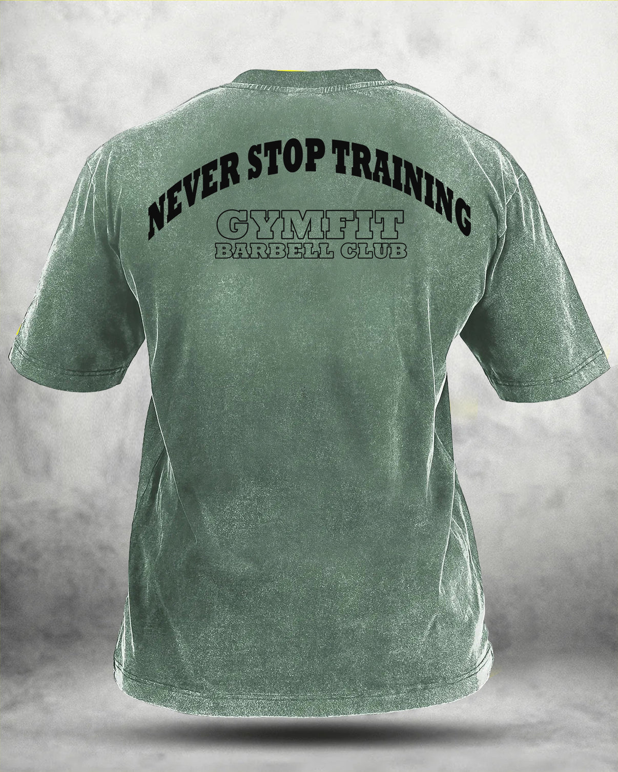 NEVER STOP TRAINING WASHED T - SHIRT - Gymfit