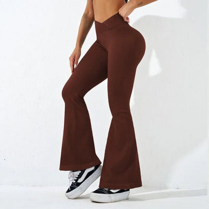 NYHET Ribbade Wide - leg Leggings - Gymfit