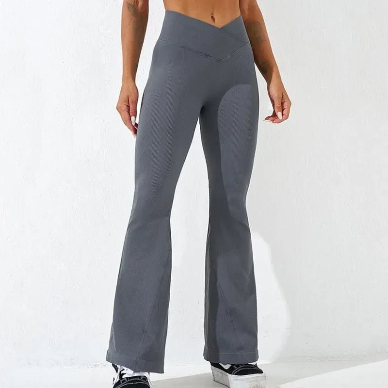 NYHET Ribbade Wide - leg Leggings - Gymfit