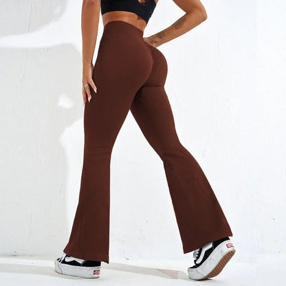 NYHET Ribbade Wide - leg Leggings - Gymfit