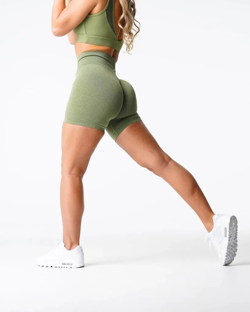 Peach Seamless Shorts - Gymfit