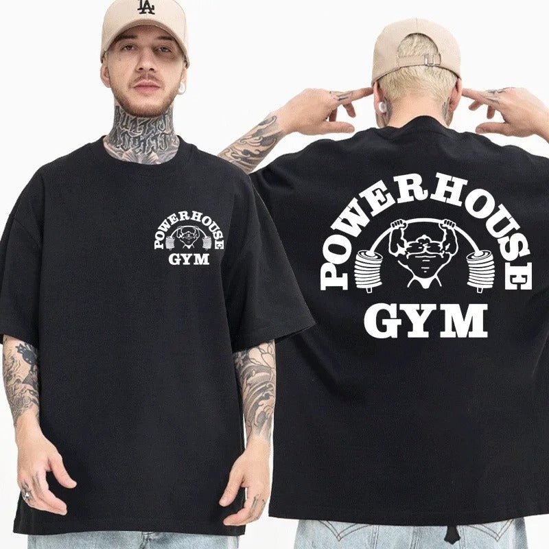 PH101 Powerhouse Gym T Shirt bent-bar Weightlifting logo PH101 Powerhouse Gym T Shirt bent-bar Weightlifting logo