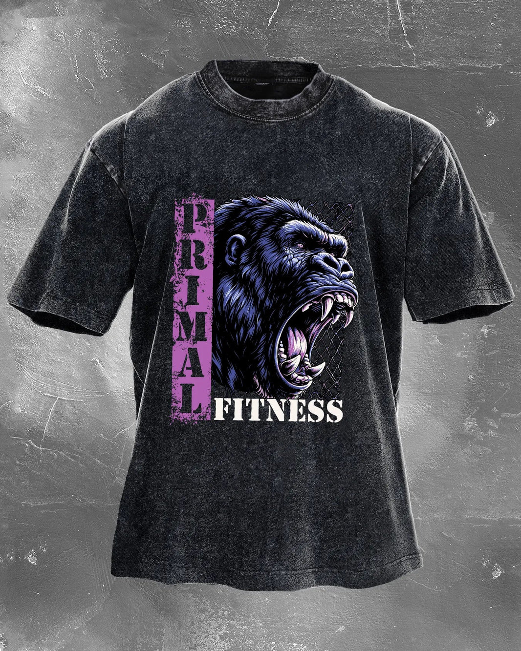 PRIMAL FITNESS WASHED T-SHIRT - Gymfit