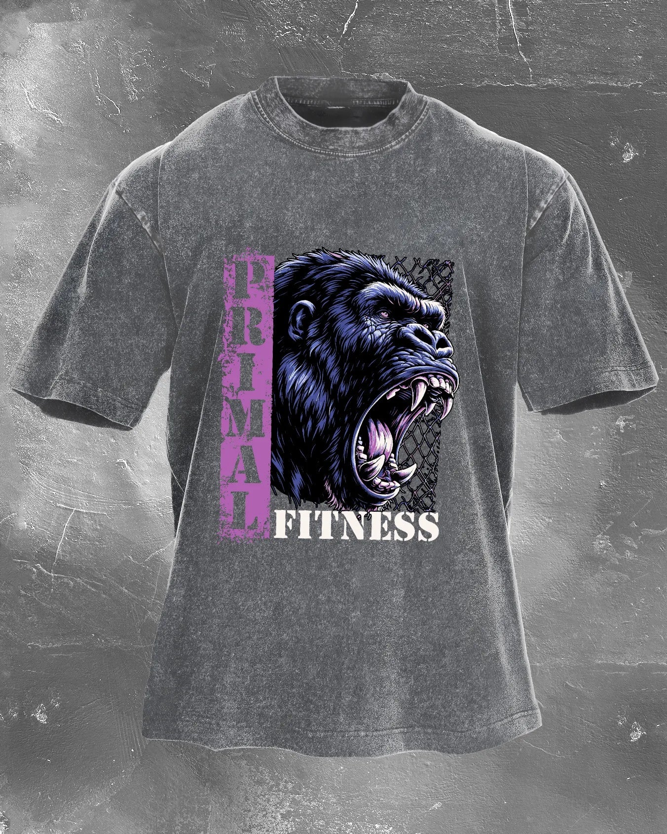 T-SHIRT DÉLAVÉ PRIMAL FITNESS - Gymfit