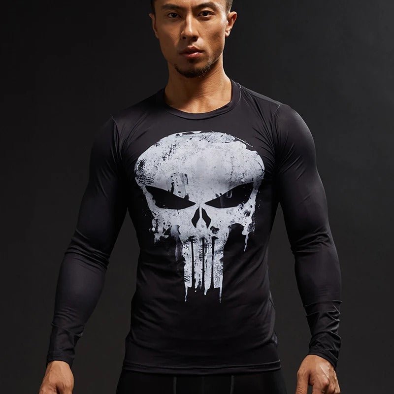 Punisher kompressionströja - Gymfit