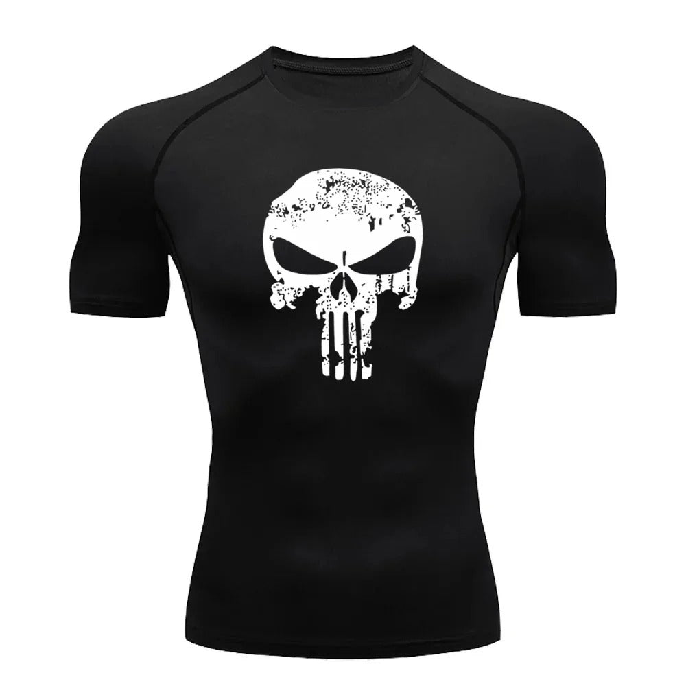 Punisher kompressionströja – kortärmad - Gymfit