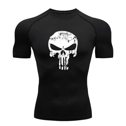 Punisher kompressionströja – kortärmad - Gymfit