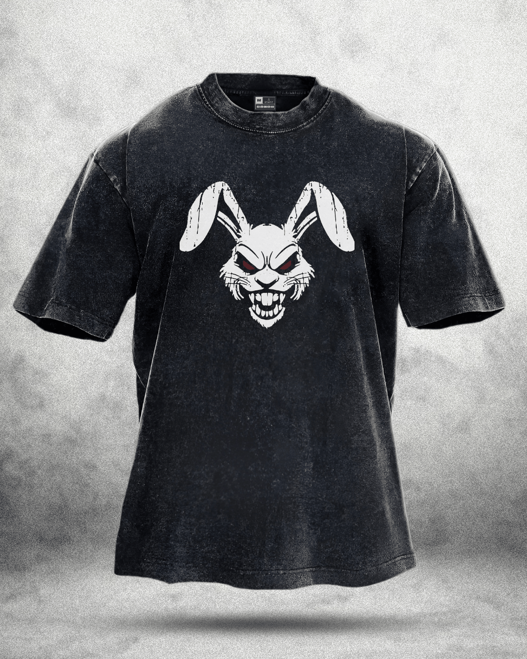 RABBIT RED EYE WASHED T - SHIRT - Gymfit