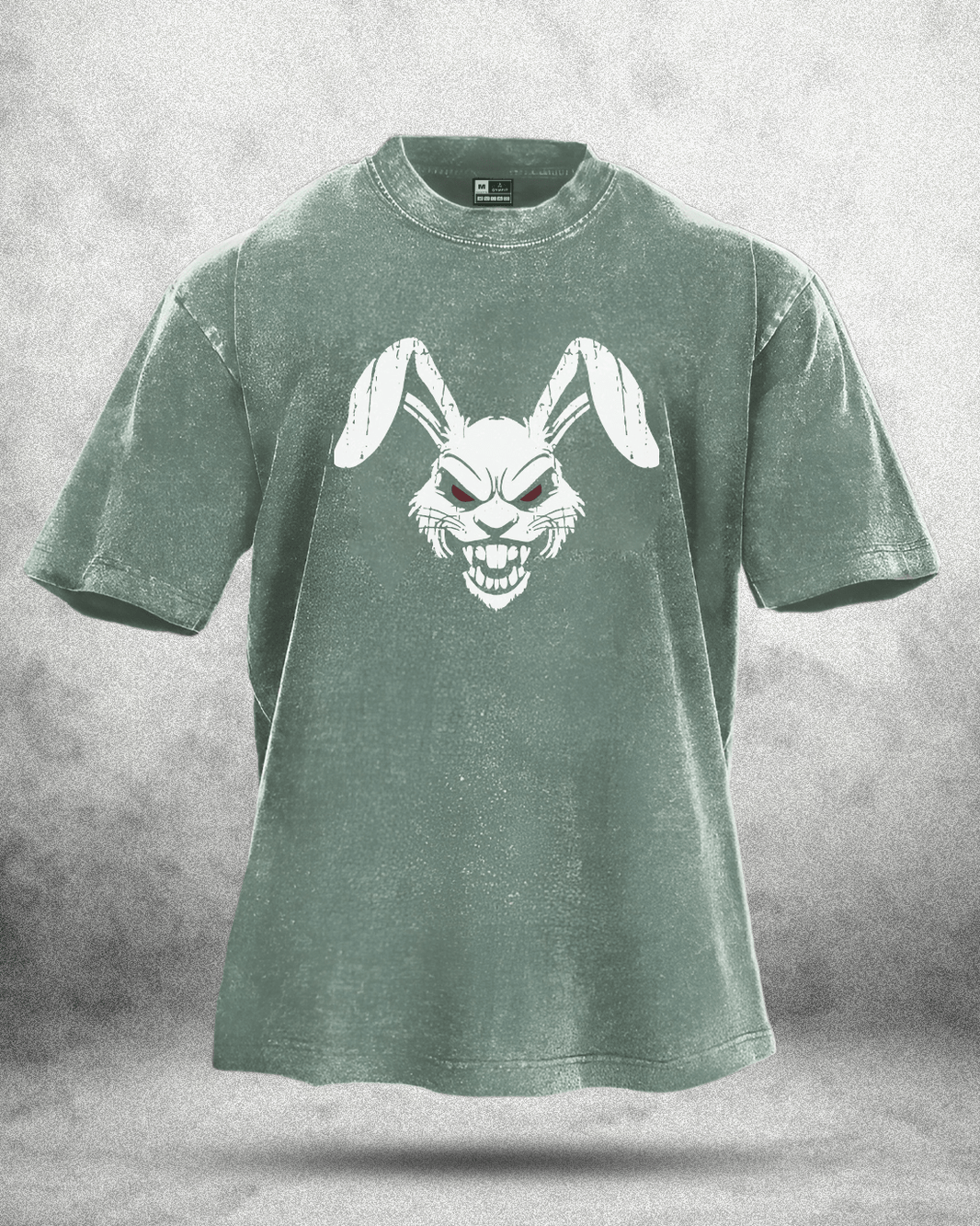 RABBIT RED EYE WASHED T - SHIRT - Gymfit